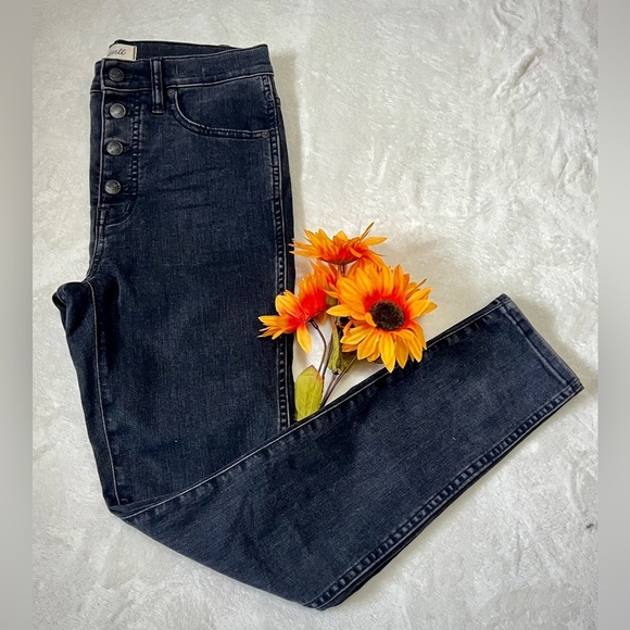 Madewell Black 10" High-Rise Skinny - Size 27 - Picture 1 of 12